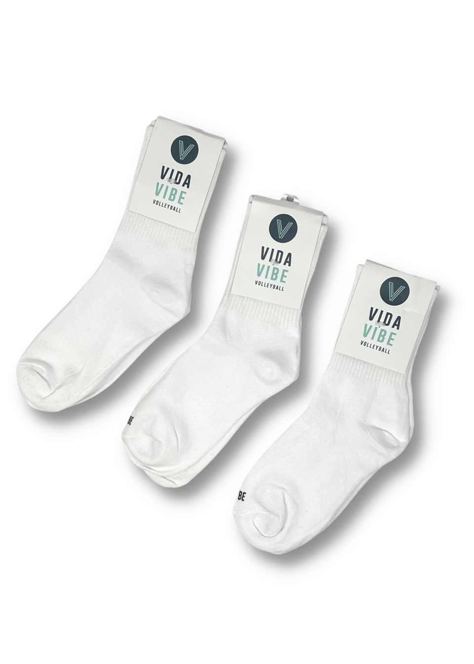 Volleyball Crew Socks 3 Pack